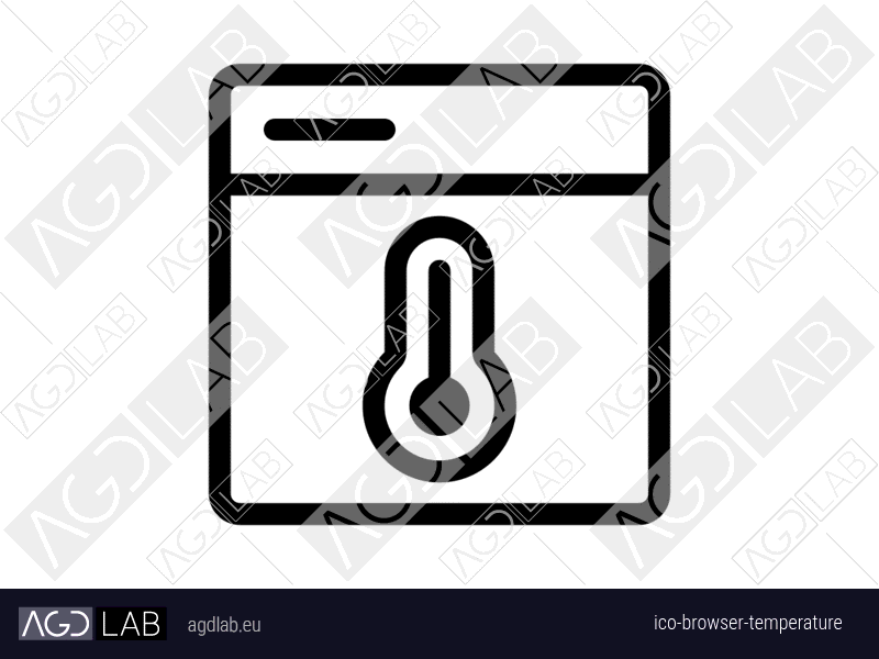 Browser temperature icon