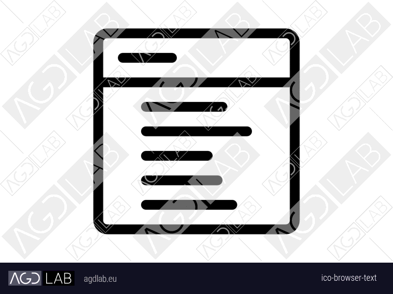 Browser text icon
