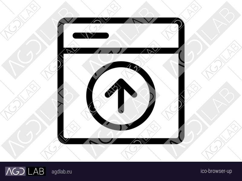 Browser up icon