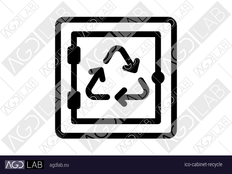 Cabinet recycle icon