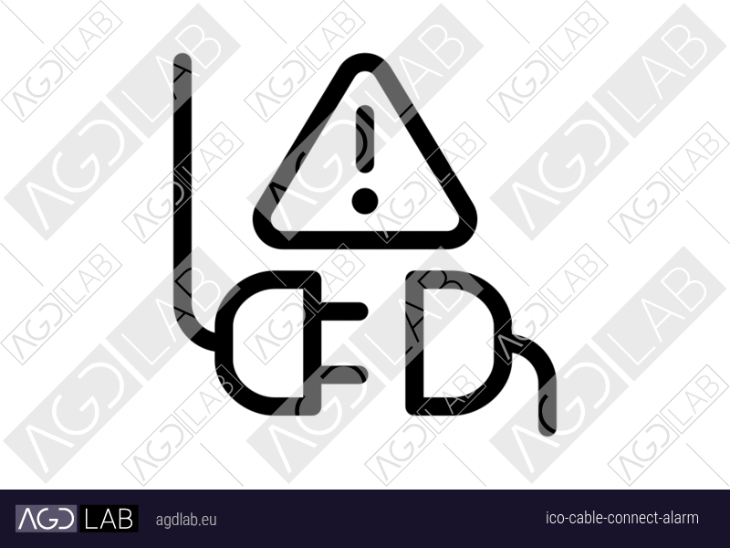 Cable connect alarm icon