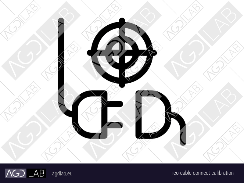 Cable connect calibration icon
