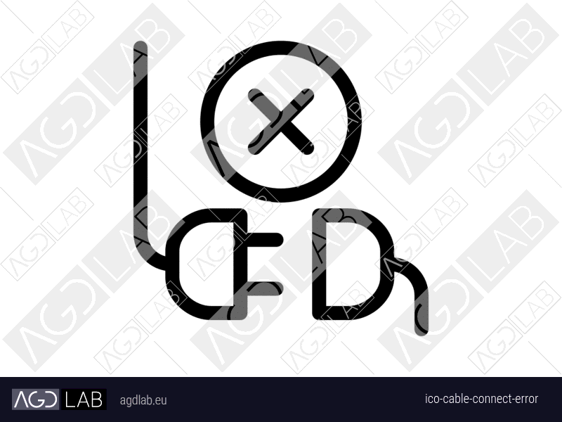 Cable connect error icon