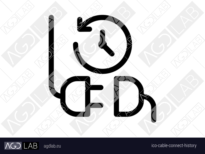 Cable connect history icon
