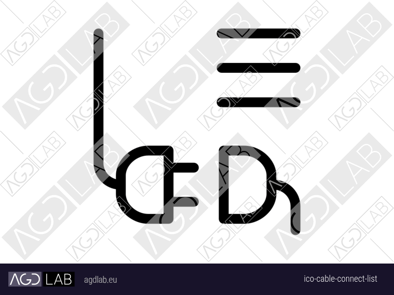 Cable connect list icon
