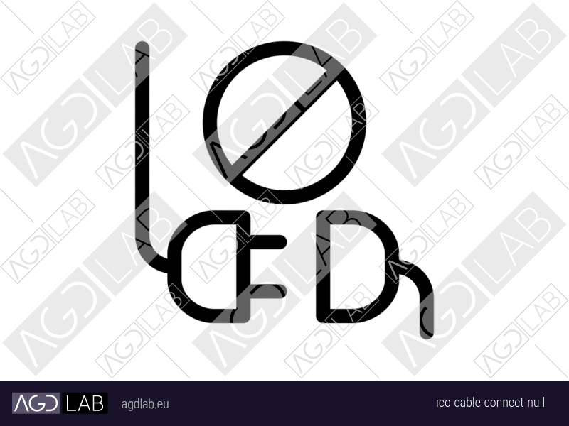 Cable connect null icon