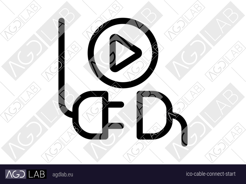 Cable connect start icon