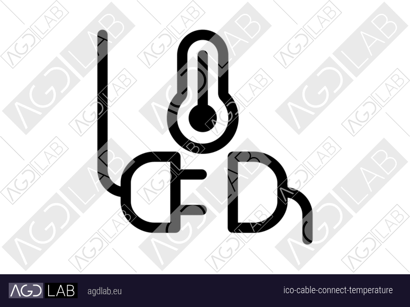 Cable connect temperature icon