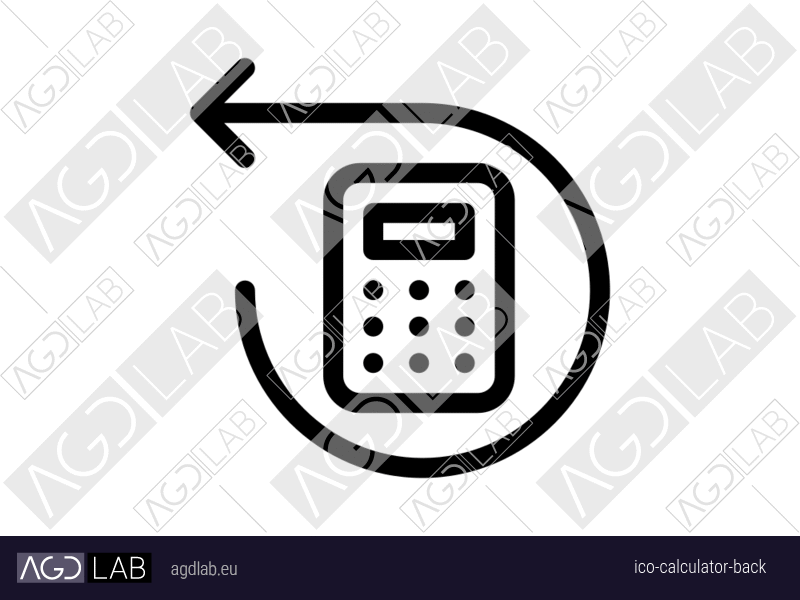 Calculator back icon