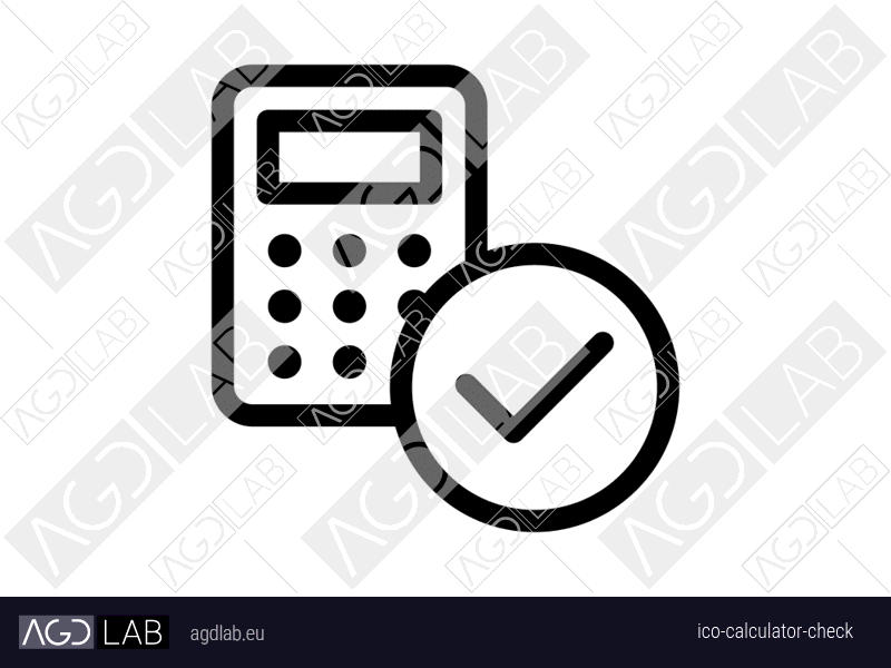 Calculator check icon