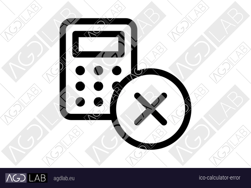 Calculator error icon