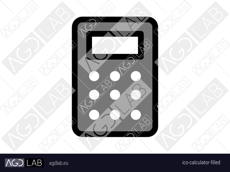 Calculator filled icon