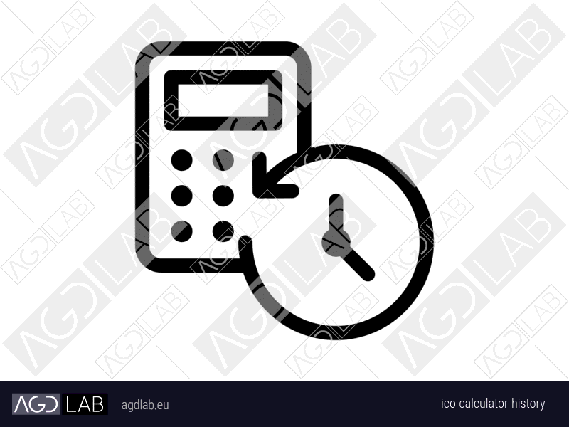 Calculator history icon