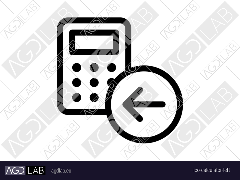 Calculator left icon