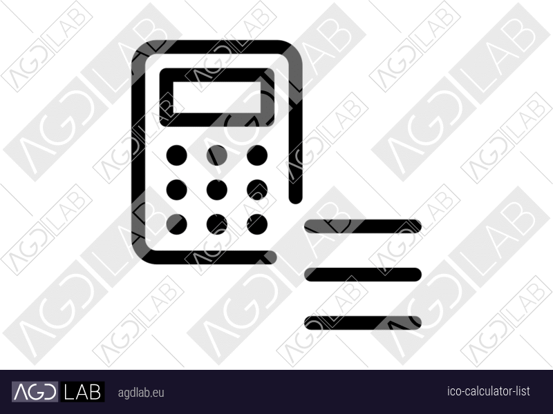 Calculator list icon