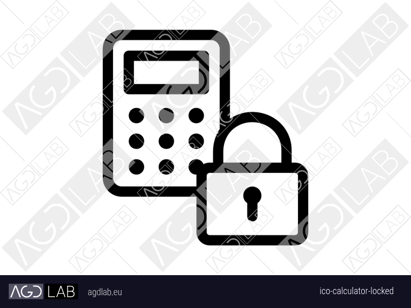 Calculator locked icon