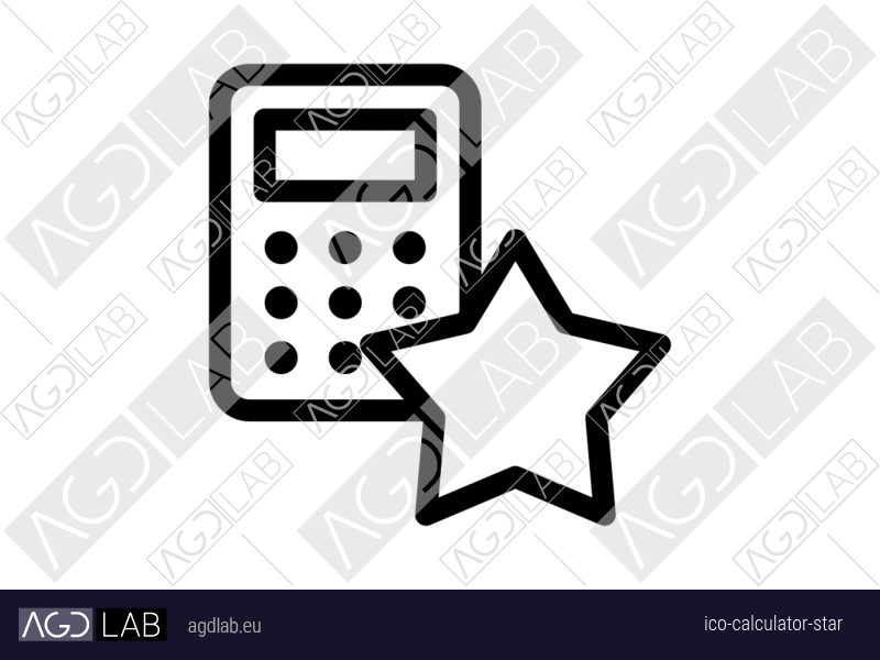 Calculator star icon