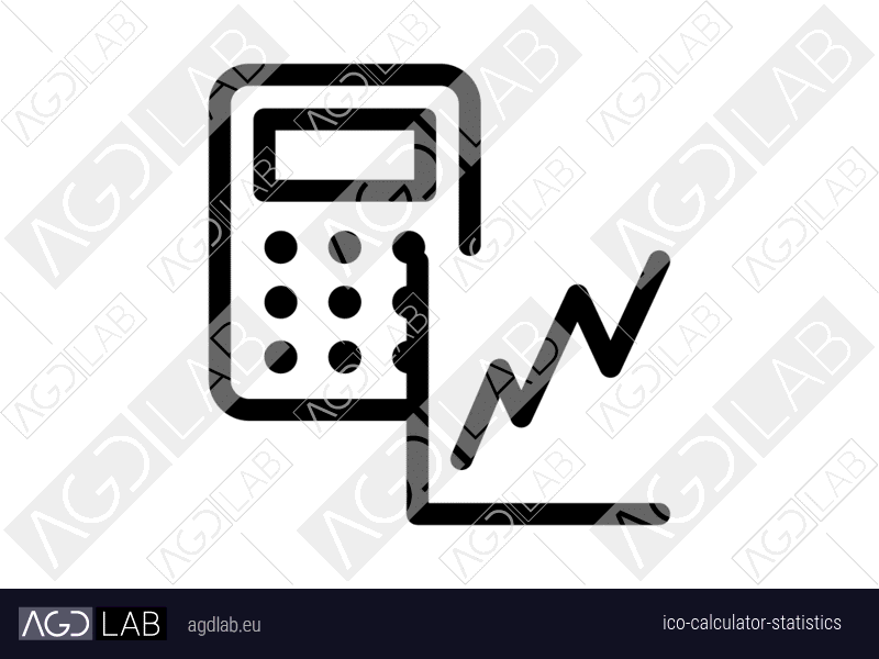Calculator statistics icon