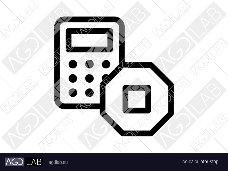 Calculator stop icon