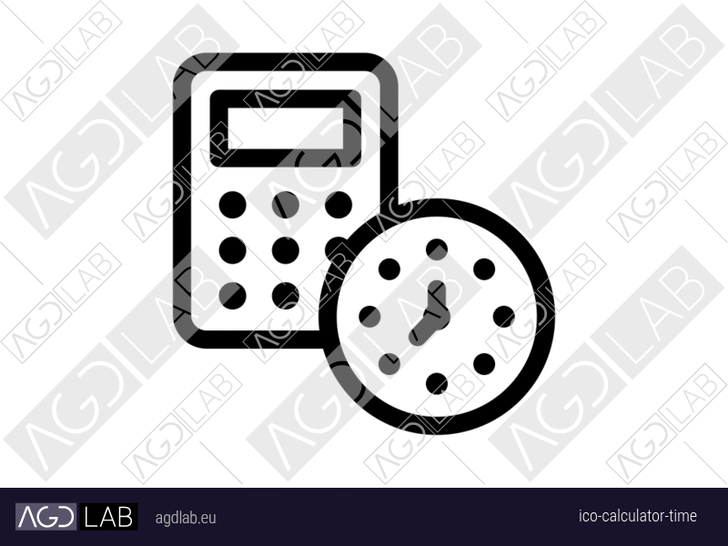 Calculator time icon