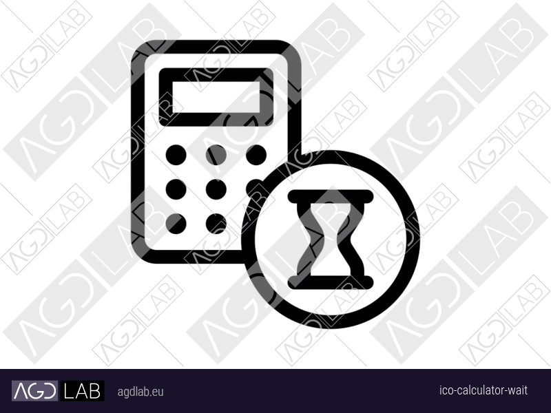 Calculator wait icon