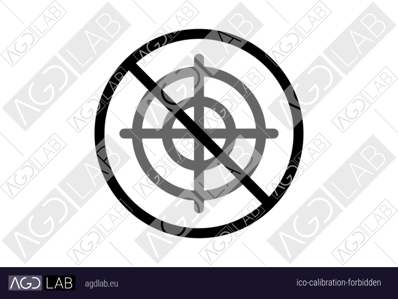 Calibration forbidden icon