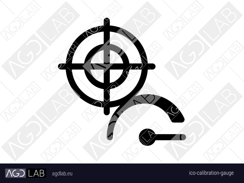 Calibration gauge icon