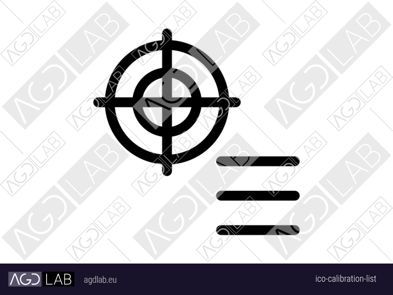 Calibration list icon