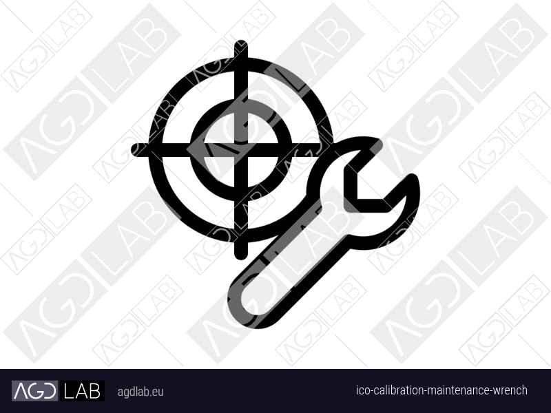Calibration maintenance wrench icon