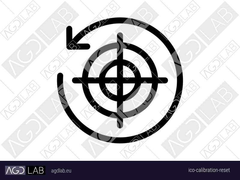 Calibration reset icon