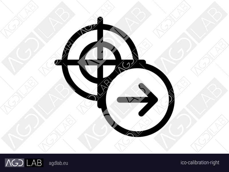 Calibration right icon