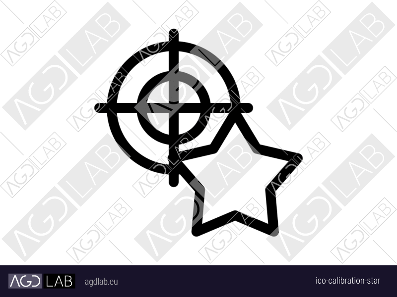 Calibration star icon