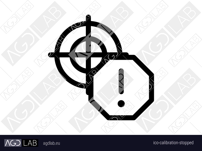 Calibration stopped icon