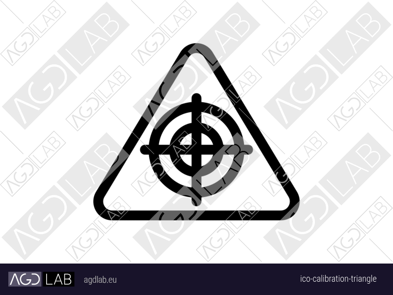 Calibration triangle icon