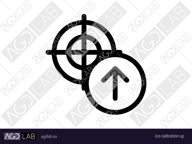 Calibration up icon