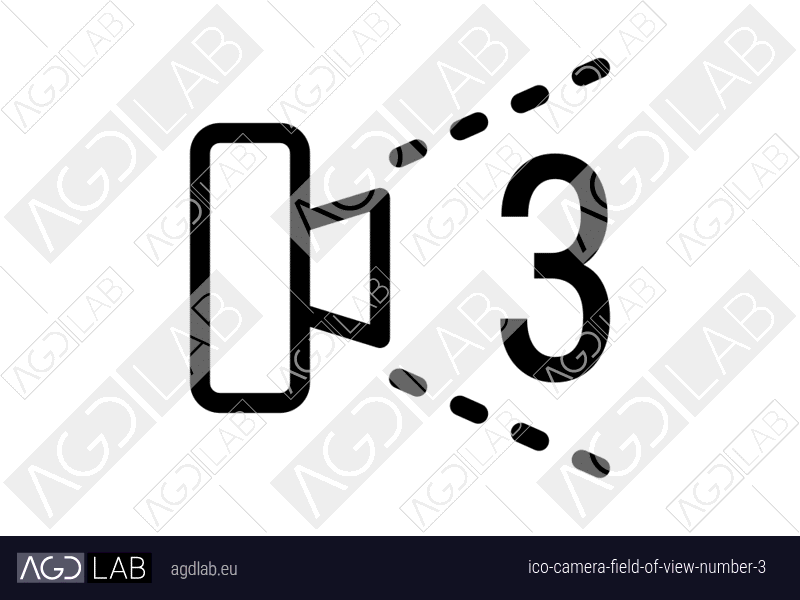 Camera field of view number 3 icon