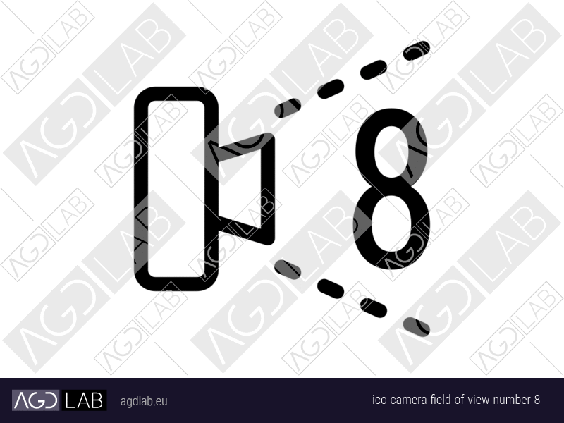 Camera field of view number 8 icon
