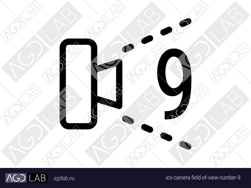 Camera field of view number 9 icon