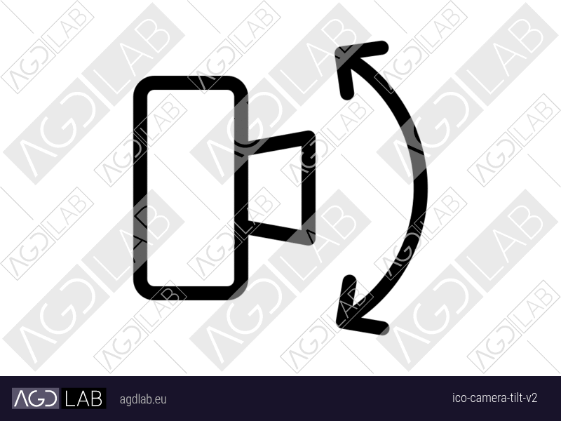 Camera tilt alternative version icon
