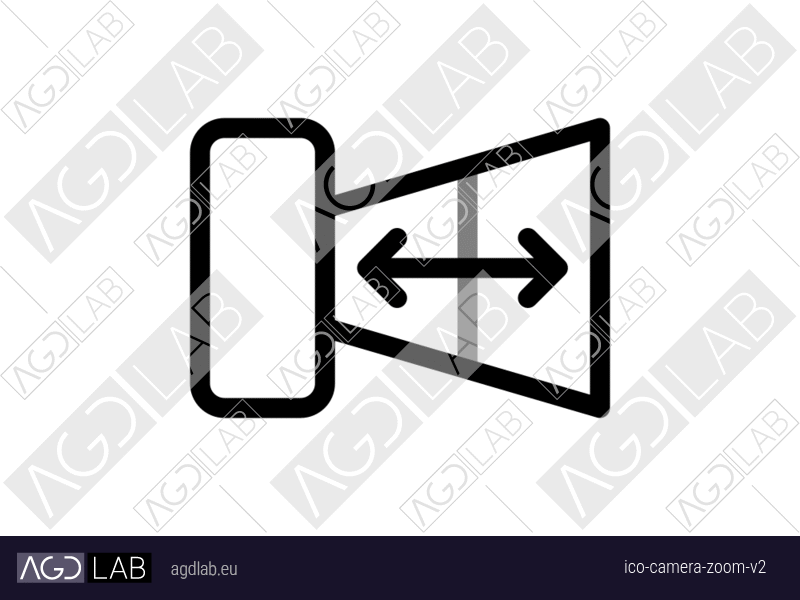 Camera zoom alternative version icon