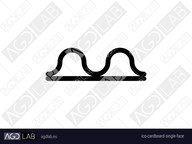 Cardboard single face icon