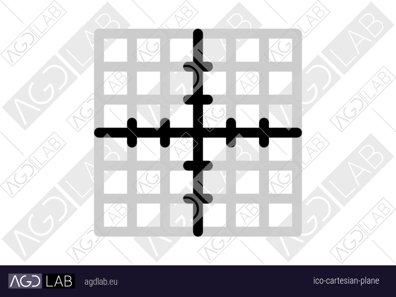 Cartesian plane icon