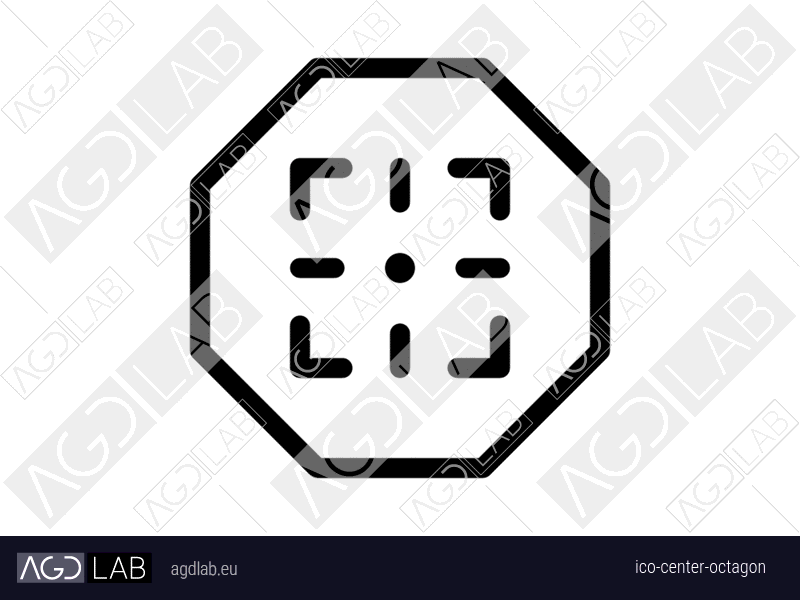 Center octagon icon