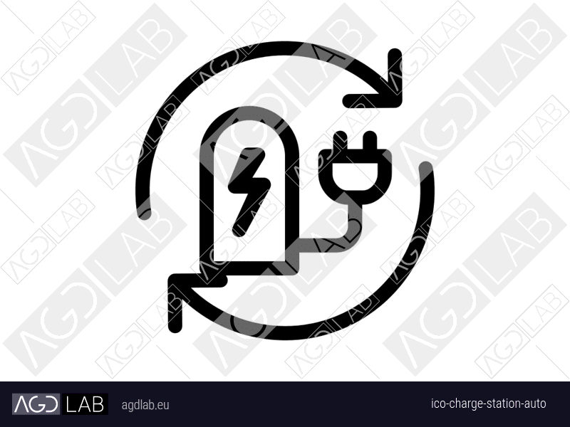 Charge station auto icon