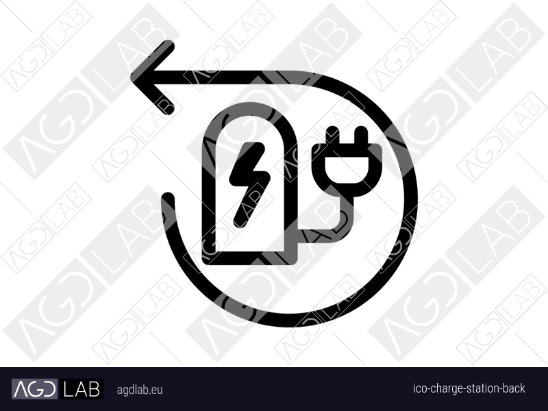 Charge station back icon