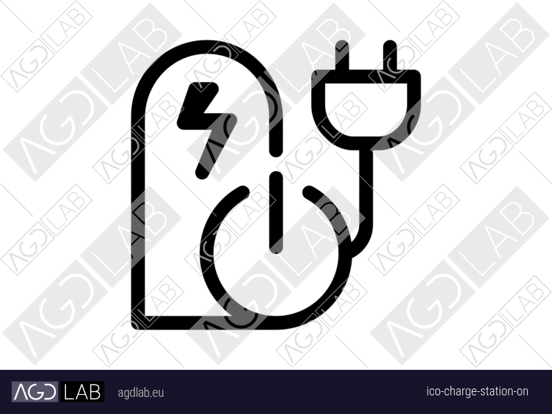 Charge station ON icon