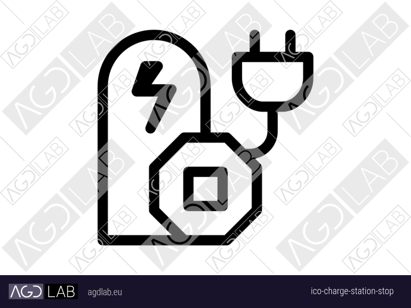 Charge station stop icon