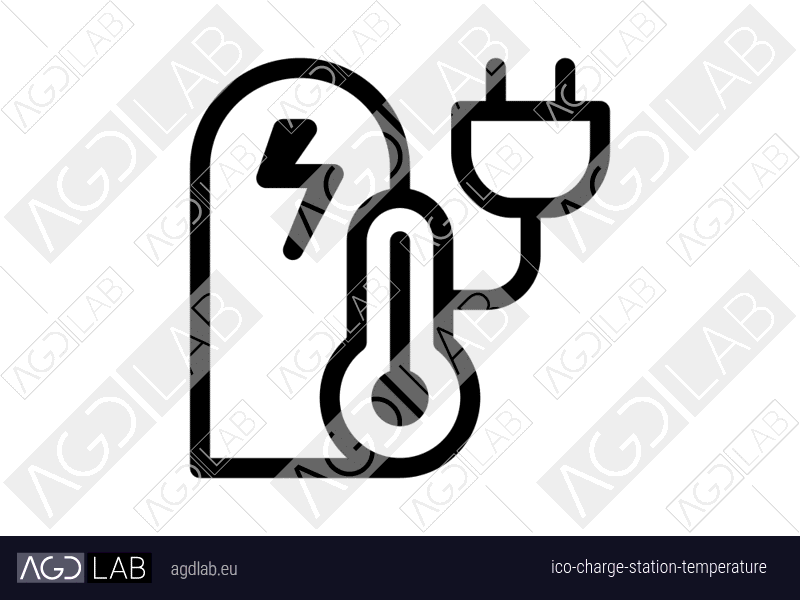 Charge station temperature icon
