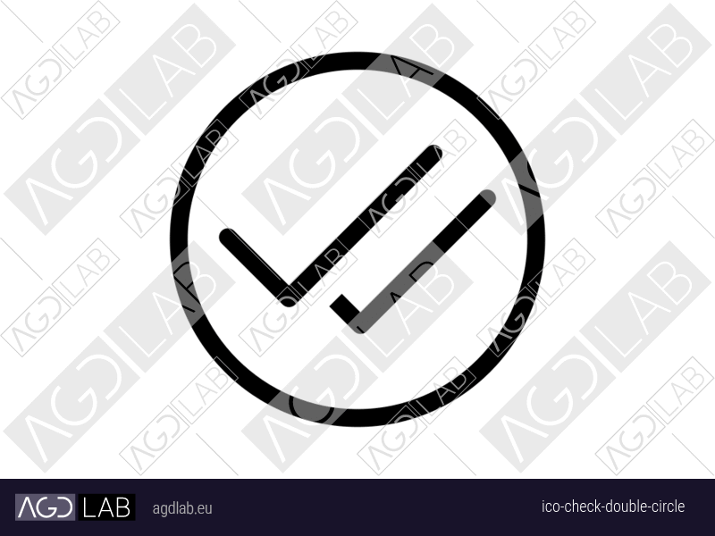 Check double circle icon