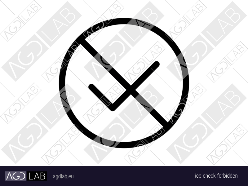 Check forbidden icon